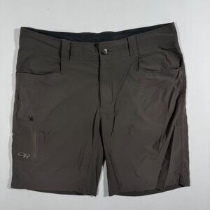 Outdoor Research Ferrosi Hiking Shorts Mens 34 Gray Zip Pocket Gorpcore Outdoor